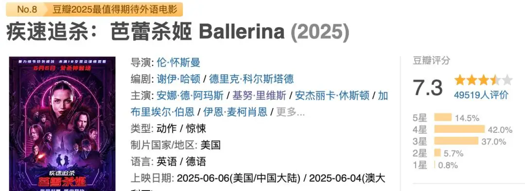 疾速追杀外传芭蕾杀姬_芭蕾舞者杀手电影_疾速追杀：芭蕾杀姬 外传